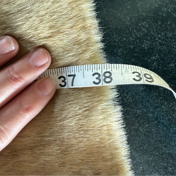 1990 Vintage Jones New York Camel Faux Fur Coat with Hood Womens Size XL - Picture 10 of 11